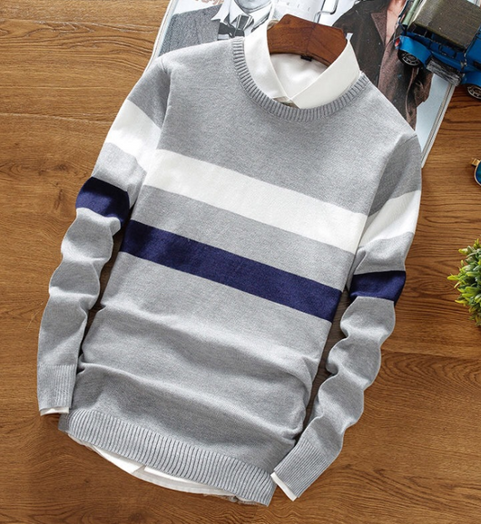Suéter de Cuello Redondo para Hombre - Pullover Trendy Estudiante - Image 5