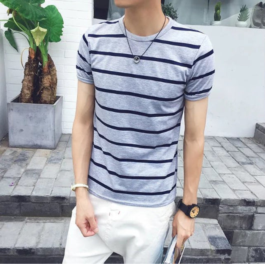 Playera a Rayas Casual para Hombre - Image 4