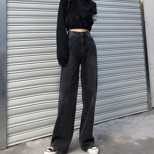Pantalones Anchos De Cintura Alta Para Otoño E Invierno - Image 2