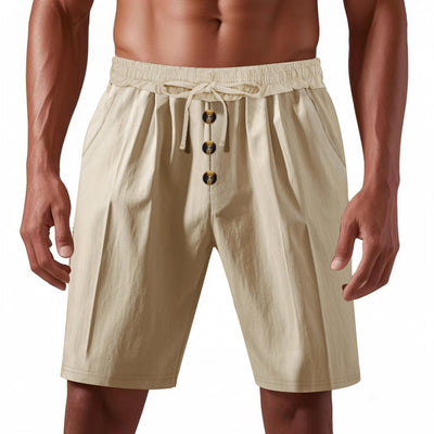 Shorts de Lino Sueltos para Hombre - Estilo Playa Casual Lavado - Image 7