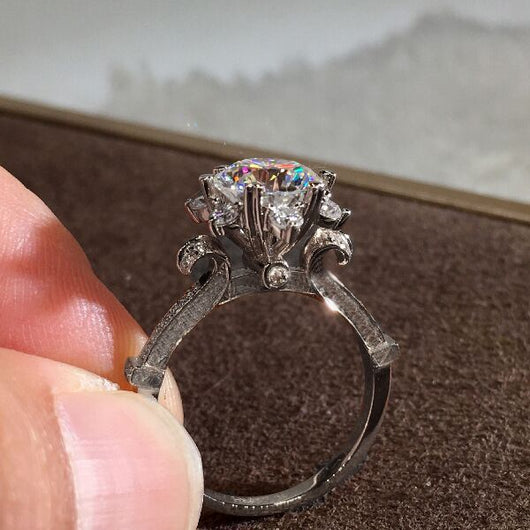 Anillo de Circonita con Seis Garras de Diamante - Image 24