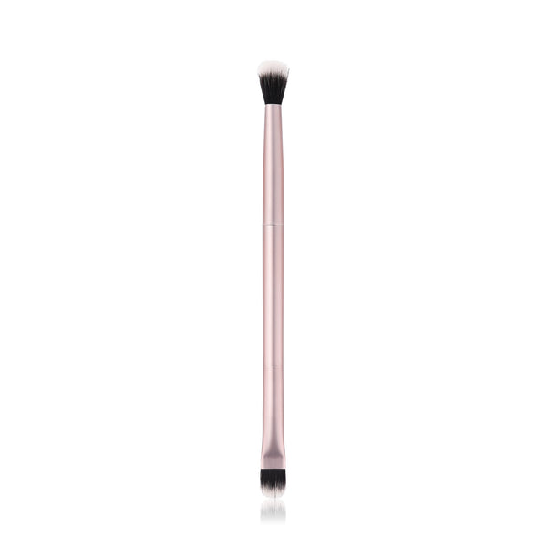 Brocha Doble para Sombras de Ojos Champagne Gold - Herramienta de Maquillaje Profesional