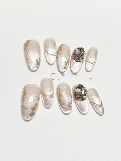 Uñas Postizas Premium con Acabado Brillante de Lujo - Image 6