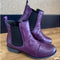 Botas Cortas Mujer Estilo Europeo Tacón Cuadrado - Talla Grande