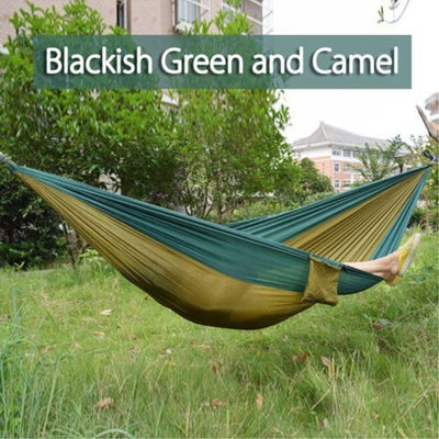 Hamaca de Camping Portátil - Hamaca Doble de Paracaídas para Aventuras al Aire Libre - Image 13