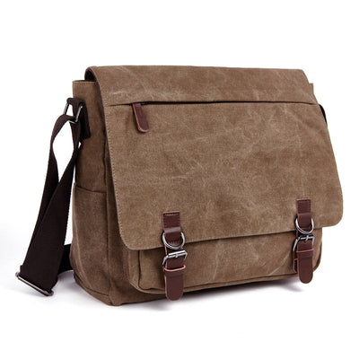 Bolsa de Lona para Computadora de Un Solo Hombro - Estilo Coreano Casual Outdoor - Image 3