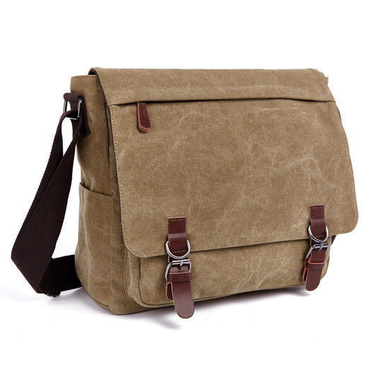Bolsa de Lona para Computadora de Un Solo Hombro - Estilo Coreano Casual Outdoor - Image 5