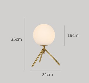 Lámpara de Mesita de Noche en Cobre - Diseño Minimalista y Moderno - Image 18