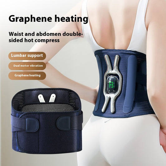 Cinturón Lumbar con Masaje Vibratorio y Compresa Térmica
