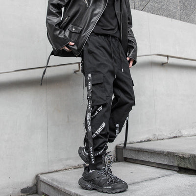 Overol Holgado Dia Blo Tie Streamer - Pantalón Hip-Hop Tendencia Coreana - Image 9
