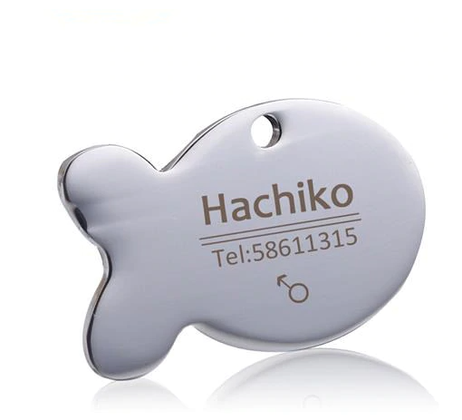 Placa de Identificación para Mascotas en Acero Titanio con Grabado Personalizado - Image 11
