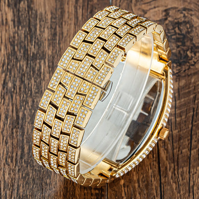Reloj para Hombre de Diamantes Completos con Esfera Grande y Diseño Cuadrado - Image 19