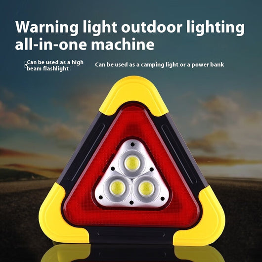 Triángulo de Seguridad Vehicular con Luz LED