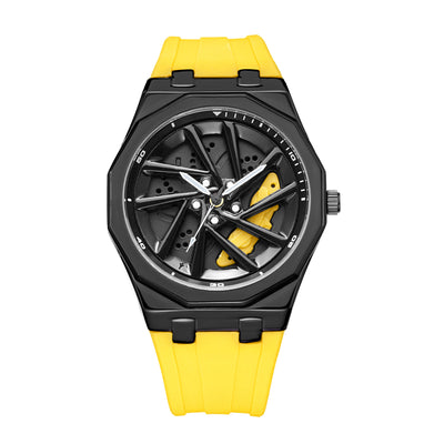 Reloj de Cuarzo para Hombre con Diseño de Rueda Giratoria - Image 5