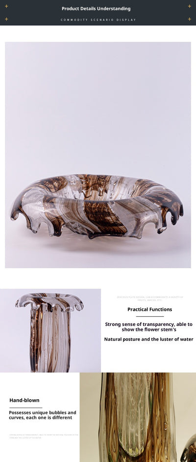 Jarrón de Cristal Fluido Lujo Italiano - Diseño Contemporáneo - Image 11