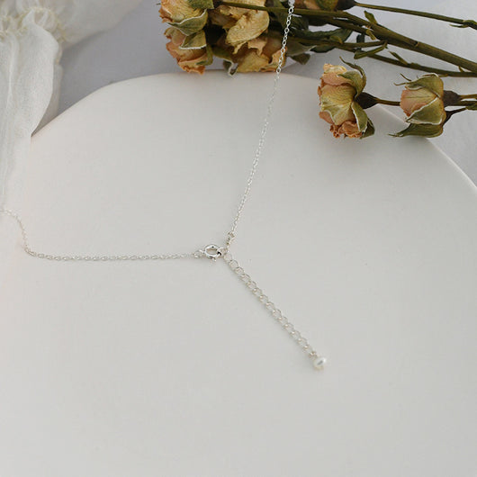 Collar de Perlas de Agua Dulce - Cadena Escote Delicado - Image 3