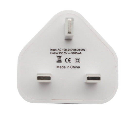 Cargador de Pared Portátil con 1-3 Puertos USB Compatible con Apple - Adaptador de Viaje UK - Image 3