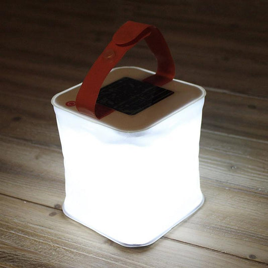 Linterna LED Solar Plegable Inflable para Camping - Luz Impermeable Portátil
