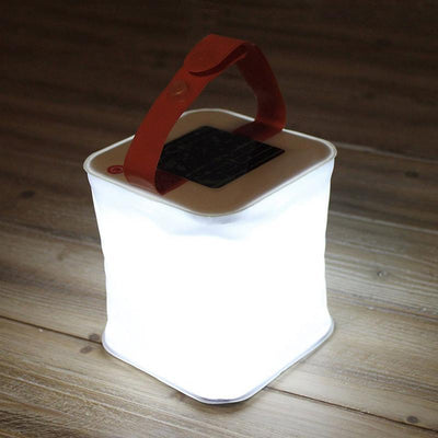 Linterna LED Solar Plegable Inflable para Camping - Luz Impermeable Portátil
