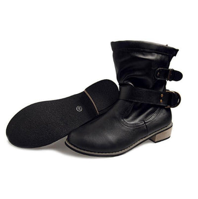 Botines de Tacón Bajo Estilo Europeo y Americano - Image 5