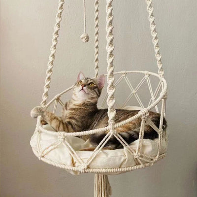 Hamaca Tejida para Gatos - Reposo Colgante Interior - Image 14