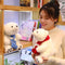 Peluche Adorable Oso Polar con Bufanda - Muñeco Ragdoll para Niños