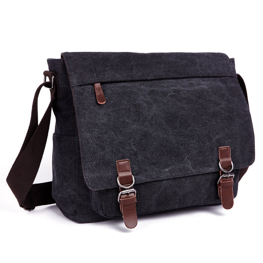 Bolsa de Lona para Computadora de Un Solo Hombro - Estilo Coreano Casual Outdoor - Image 2