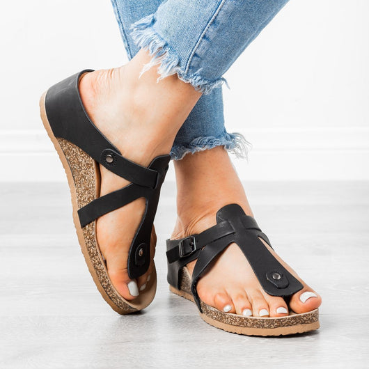 Sandalias Planas Explosion con Punta Abierta para Mujer - Image 2