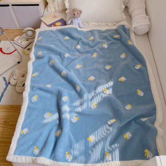 Manta Reversible de Velludo Cordero para Niños - Cobertor Suave Doble Cara - Image 33