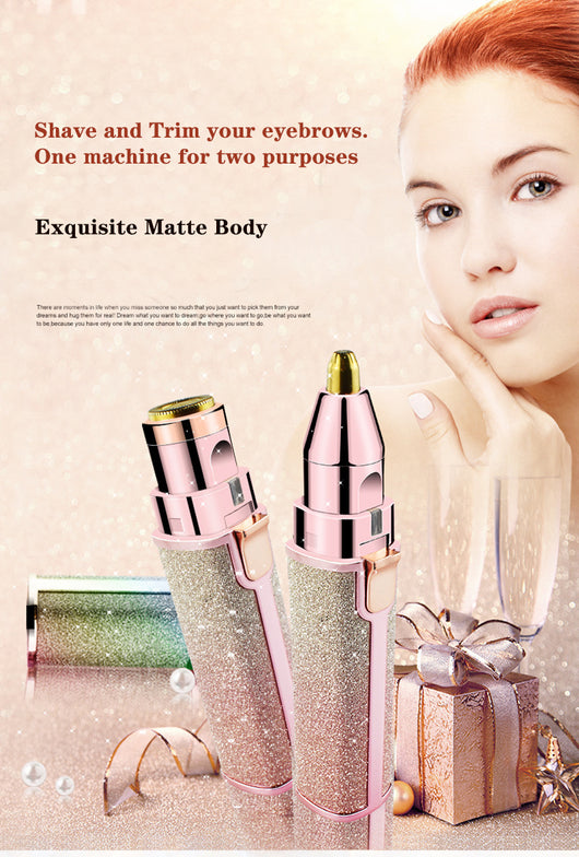 Depiladora Eléctrica Compacta con Diseño de Labial y Perfilador de Cejas Automático - Image 19