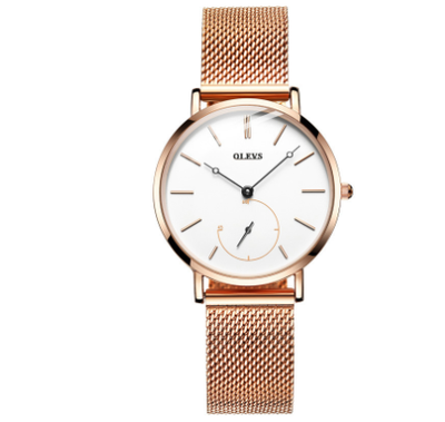 Reloj de Cuarzo Impermeable con Esfera Pequeña para Mujer - Image 7