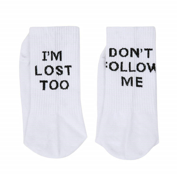 Calcetines de Alfabeto Inglés - Estilo Trendy Ins
