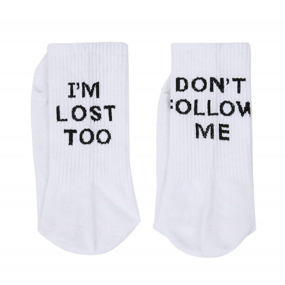 Calcetines de Alfabeto Inglés - Estilo Trendy Ins