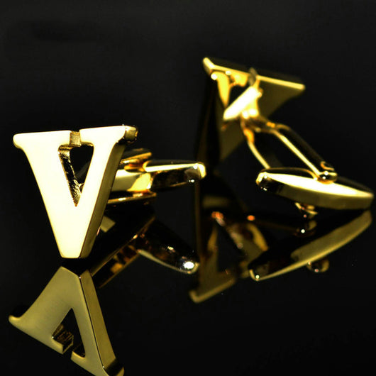 Gemelos de Letras Chapados en Oro 14K A-Z - Image 34