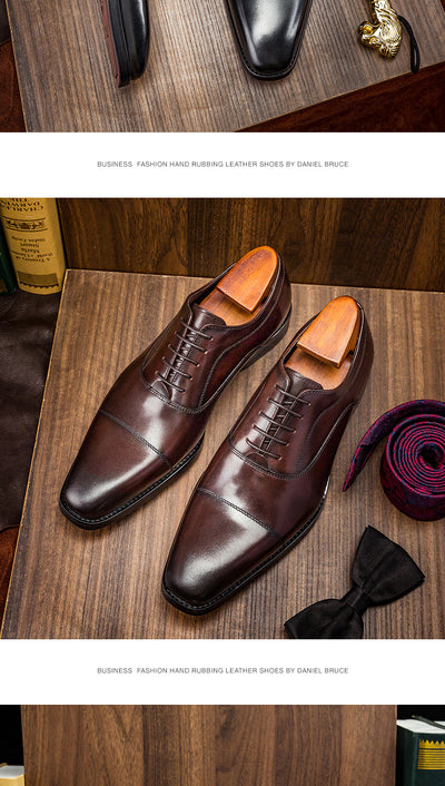 Zapatos Oxford de Cuero para Hombre - Elegancia Empresarial - Image 8