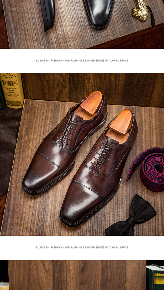 Zapatos Oxford de Cuero para Hombre - Elegancia Empresarial - Image 8