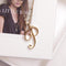 Words love necklace Golden P