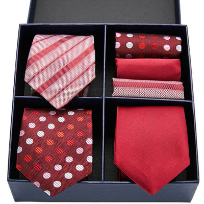 Conjunto Ejecutivo: Corbata a Rayas y Pañuelo de Bolsillo - Image 14