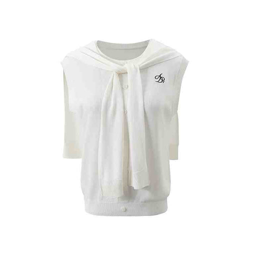 Chaleco Tejido Ice Silk sin Mangas - Blusa Suelta y Fresca - Image 8