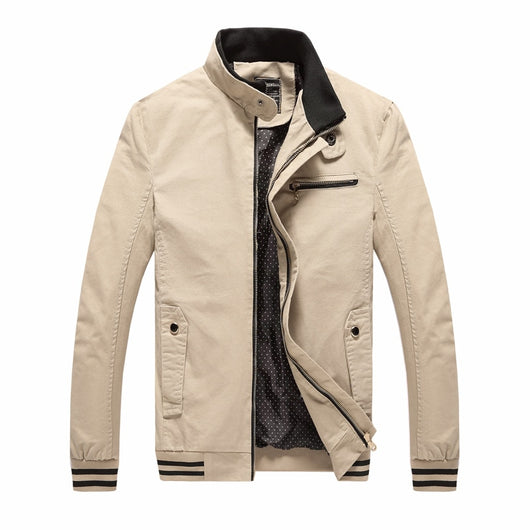 Chaqueta Casual de Algodón Puro para Hombre - Estilo Primavera Otoño - Image 2