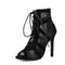 Tacones Altos Elegantes con Cordones para Mujer