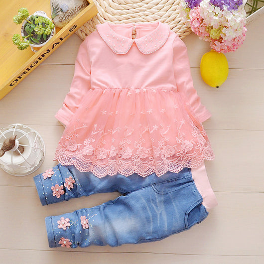 Conjunto Denim Primavera para Niñas