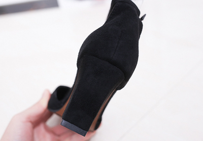 Sandalias de Tacón Alto Punta Afilada con Hebilla - Estilo Europeo Verano - Image 3