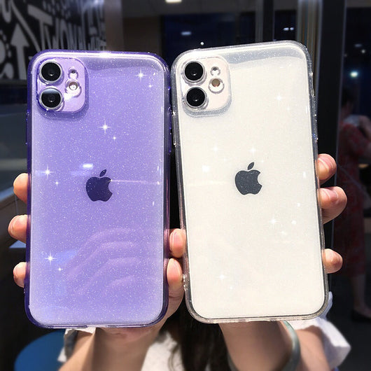 Funda Protectora TPU con Polvo Antibrillo para Teléfono - Image 3