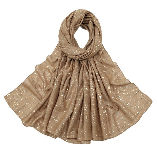 Toalla Absorbente para Cabello con Diseño Cuadros Bronce - Image 6