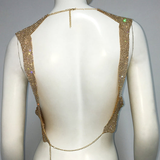 Blusa Elegante sin Mangas con Espalda Descubierta y Detalles de Cristal - Image 20