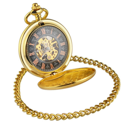 Reloj de Bolsillo Automático Mecánico con Diseño Floral Retro Calado - Image 8