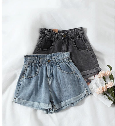 Shorts de Mezclilla Cintura Alta para Mujer