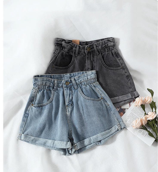 Shorts de Mezclilla Cintura Alta para Mujer