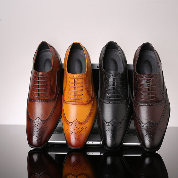 Zapatos de Punta para Trajes de Negocios Hombre